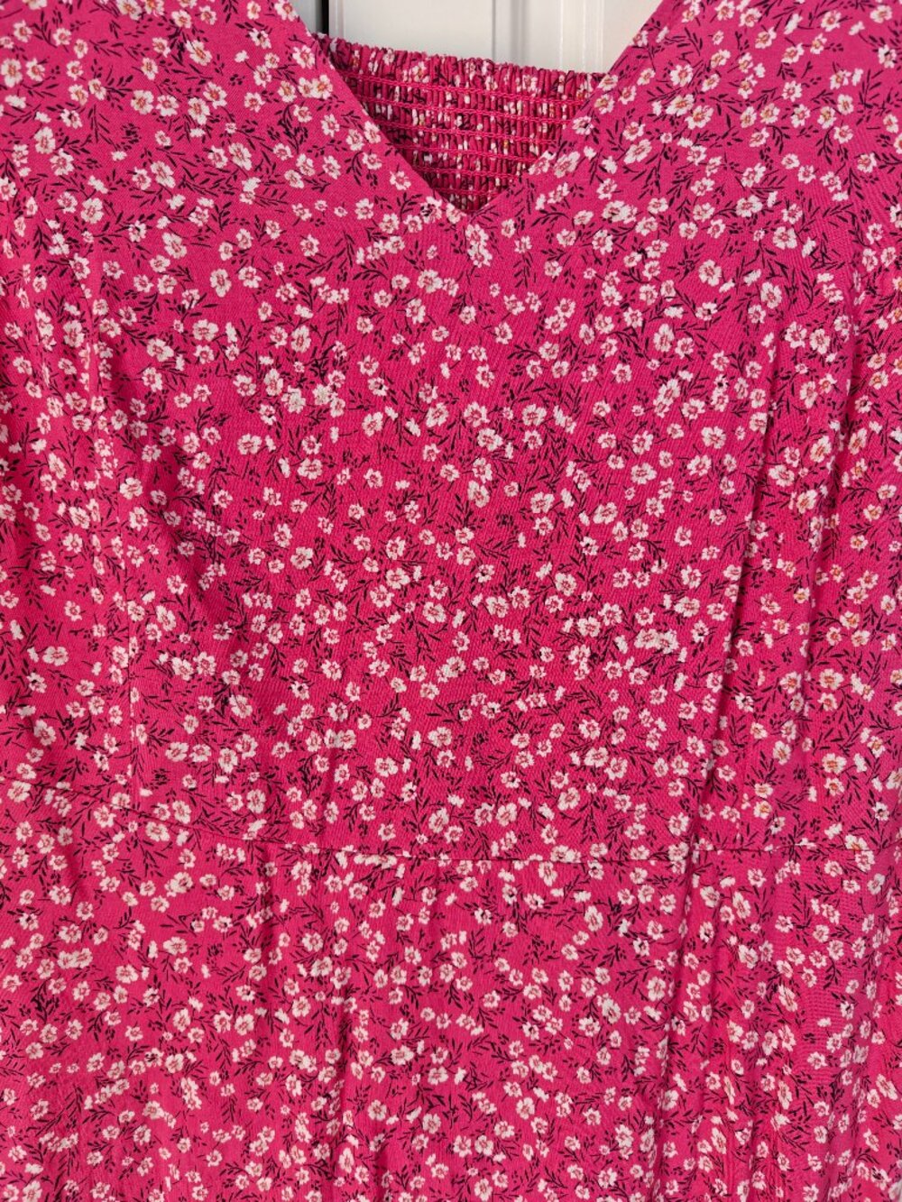 Old Navy Pink/White Floral Dress, Size Medium, New - Picture 2 of 3